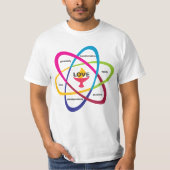Shared Values Atom - Unitaristischer Universalist T-Shirt (Vorderseite)