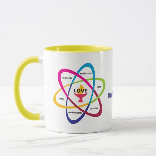 Shared Values Atom - Unitaristischer Universalist Tasse (Links)