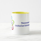 Shared Values Atom - Unitaristischer Universalist Tasse (Zentrum)