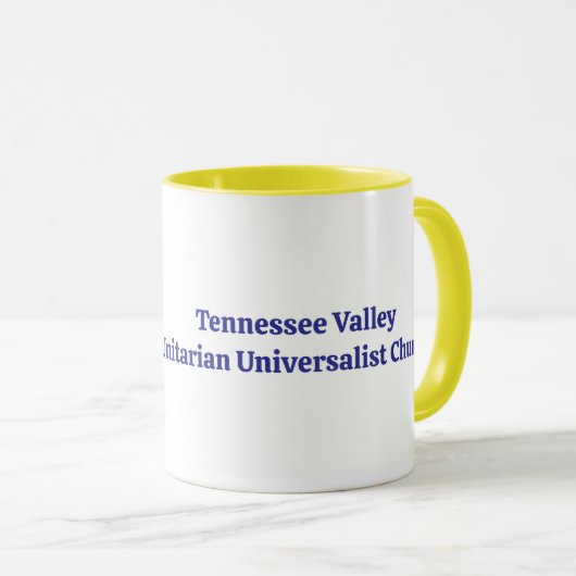 Shared Values Atom - Unitaristischer Universalist Tasse (VorderseiteRechts)