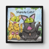 Sharedy Cats - Albern und Tig Fotoplatte (Vorderseite)