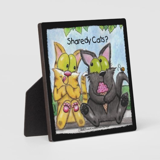 Sharedy Cats - Albern und Tig Fotoplatte (Vorderseite)