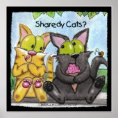 Sharedy Cats - Albern und Tig Poster (Vorne)