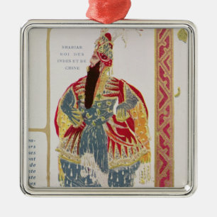 Shariar, König der Inseln und China Ornament Aus Metall