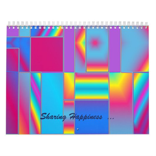 Sharing Happiness Abstrakt Fine Art Calendar Kalender (Titelbild)