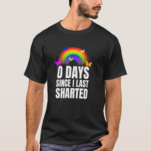 Sharing Joke Sharting Pants Shart Funny Embarrassi T-Shirt (Vorderseite)