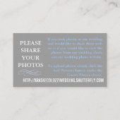 Sharing-Karte für Hochzeitsstichtlinge Begleitkarte (Rückseite)