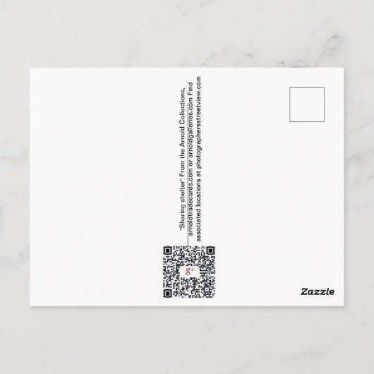 Sharing Shelter Postkarte (Rückseite)