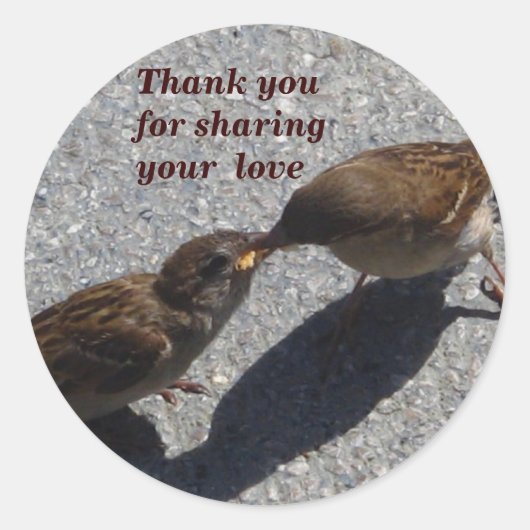 Sharing the Liebe_Sticker_by Elenne Runder Aufkleber (Vorderseite)