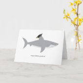 Shark Abschluss Card Karte (Gelbe Blume)