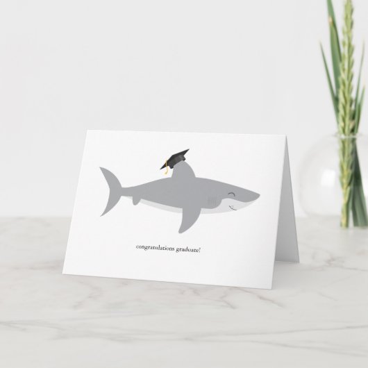 Shark Abschluss Card Karte (Vorderseite)