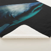 SHARK AGAINST BLACK BACKGROUND SHERPADECKE (3/4)