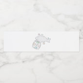 Shark Ahoy Wasserflaschenetikett (Einzelnes Label)