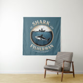 Shark and Fisherman Wandteppich (Beispiel)
