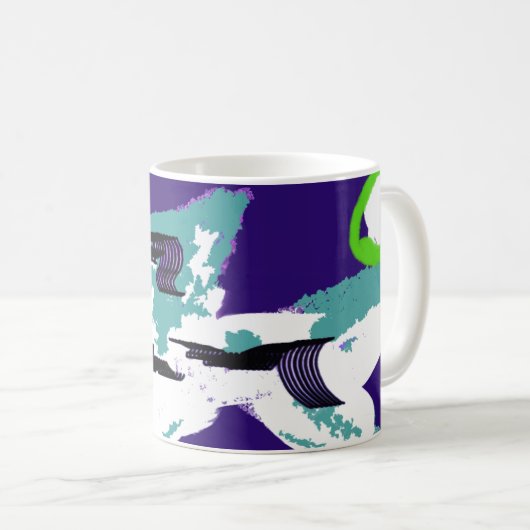 Shark art kaffeetasse (VorderseiteRechts)