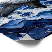 Shark Art Poster (Ecke)