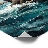 Shark Art Poster (Ecke)