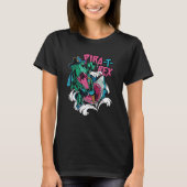 Shark Attacking A rex Pirate Pira rex Rise Time T-Shirt (Vorderseite)