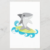 SHARK BABY ABC BABY SHOWER GAME CARD FLYER (Hinten)