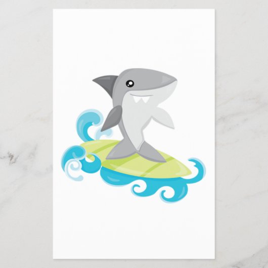 SHARK BABY ABC BABY SHOWER GAME CARD FLYER (Hinten)