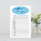 Shark Baby Animals Name Game (Stehend Vorderseite)