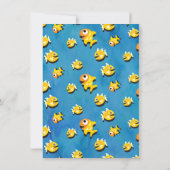 Shark Baby Birthday Party Einladung (Rückseite)