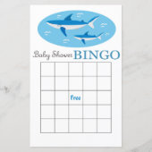 Shark Baby Dusche Bingokarte (Vorderseite)