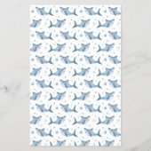 Shark Baby Dusche Kinderzimmer Rhyme Word Scramble Flyer (Hinten)