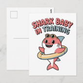 Shark Baby in Ausbildung | Kinder Postkarte (Vorne/Hinten)