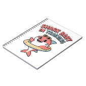 Shark Baby in Training | Kids Notizblock (Linke Seite)