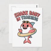 Shark Baby in Training | Kids Postkarte (Vorne/Hinten)