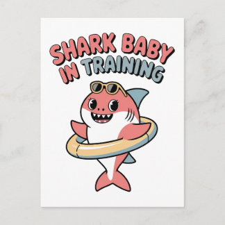 Shark Baby in Training | Kids Postkarte