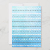 Shark Baby Shower Einladungen für Baby (Rückseite)