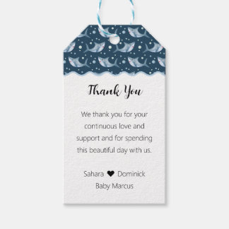 Shark Baby Shower Favor Tags Geschenkanhänger