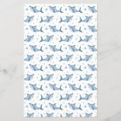 Shark Baby Shower Kinderbuch Emoji Pictionary Flyer (Hinten)