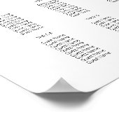 Shark Baby Shower Seekartenzeichen Poster (Ecke)