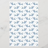 Shark Baby Shower Was ist in deinem Purse Game? Flyer (Hinten)