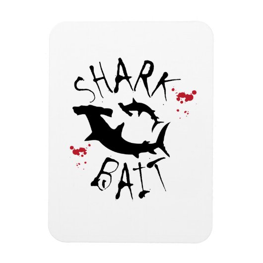Shark Bait Funny Hammerhead Magnet (Vertikal)