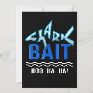 Shark Bait Hoo Ha Ha Funny Shark Lover Geschenke Feiertagskarte