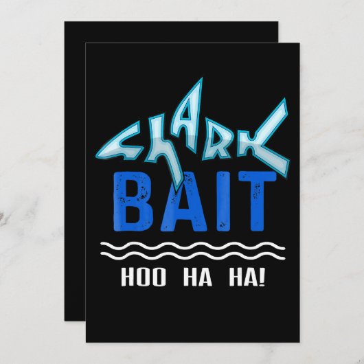 Shark Bait Hoo Ha Ha Funny Shark Lover Geschenke Save The Date (Vorne/Hinten)