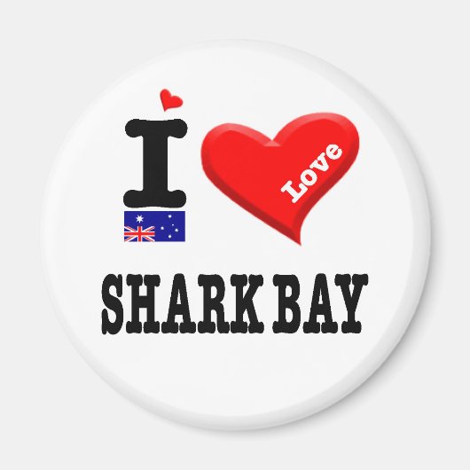SHARK BAY - I-Liebe Magnet (Vorne)