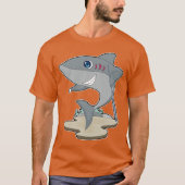 Shark Billiard Queue T-Shirt (Vorderseite)