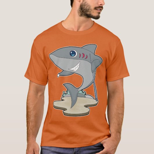 Shark Billiard Queue T-Shirt (Vorderseite)