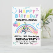 Shark Birthday Invitation  Einladung (Stehend Vorderseite)