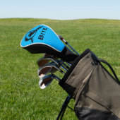 Shark Bite Bright Blue Meereswelt Golf Headcover (In SItu)