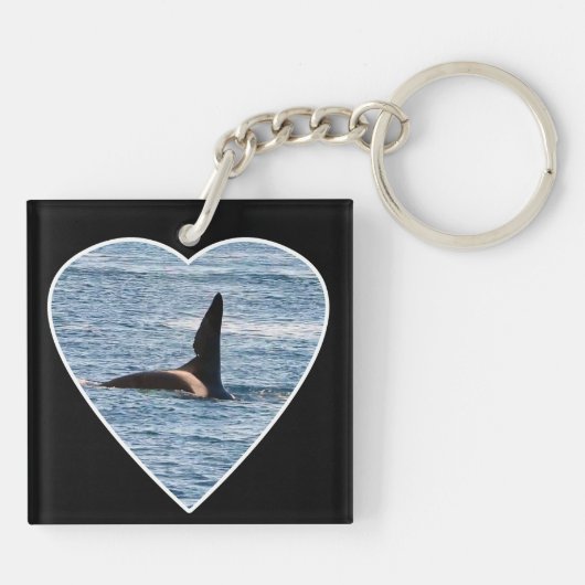 Shark Bite Fin von "John Coe" Orca Schlüsselanhänger (Rückseite)