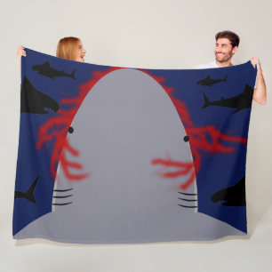 Shark Bite Fleecedecke