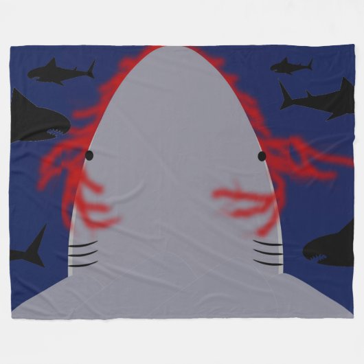 Shark Bite Fleecedecke (Vorderseite (Horizontal))