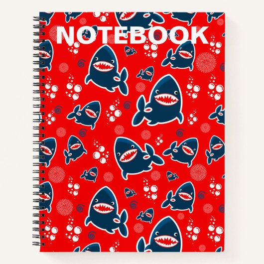 Shark Bite Notebook Notizblock (Vorderseite)