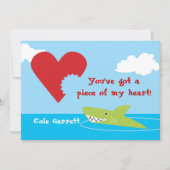 Shark Bite Valentine Feiertagskarte (Vorderseite)